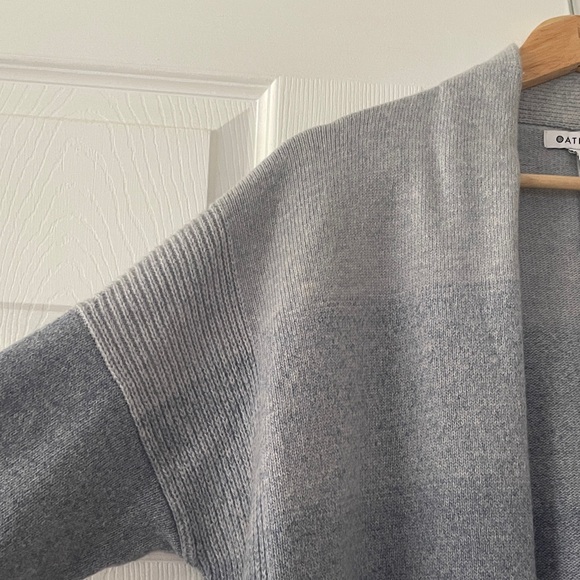 Athleta Ombre Spirit Wool Cashmere Wrap in Blue Star/Chrome Blue Size Medium - Picture 5 of 13